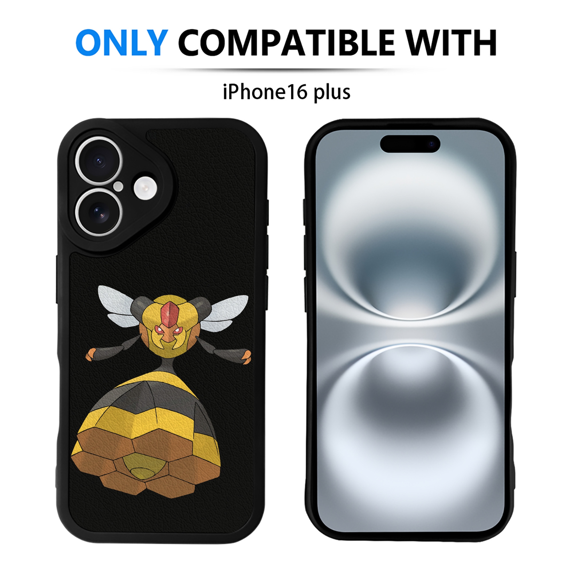 （画像用） ポケットモンスター Pokémon 【iPhone 16シリーズ対応】シリコンスマホケース（レザー調） 材質：シリコン